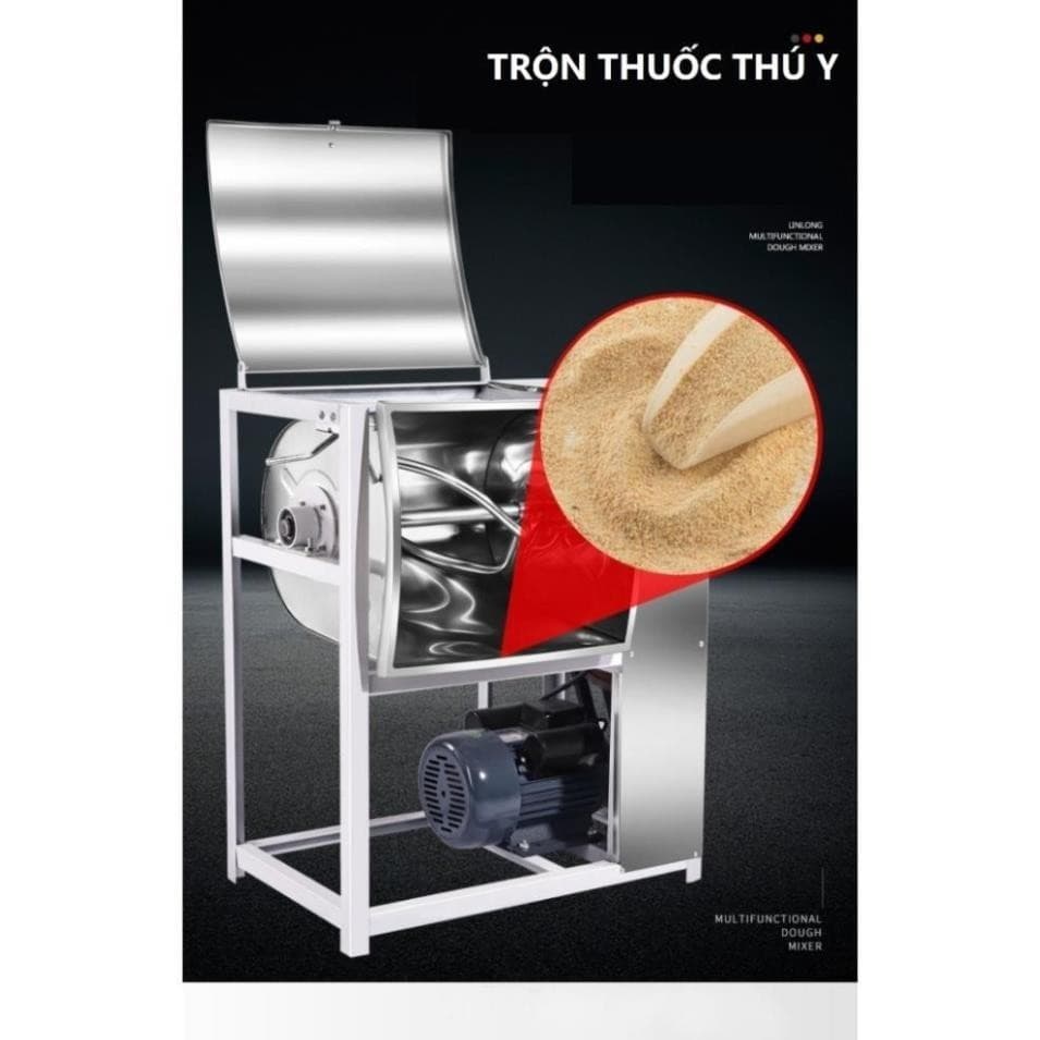 Máy trộn bột ngang loại 5kg–20kg-Bột làm bánh mì, bánh bao, bánh ngọt-Bột khô làm chả, nem...