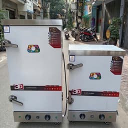 Tủ nấu cơm công nghiệp 8 khay, hấp cơm mạnh mẽ, bảo hành 1 năm, năng suất 24-30 kg/mẻ, điện 220v. 2
