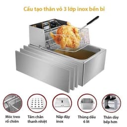 BẾP CHIÊN NHÚNG 6L SUNNY - Dày Dạn, Đa Năng, Bền Bỉ, Chiên Ngon Mọi Món, Giá Cực Hợp Lý! 4