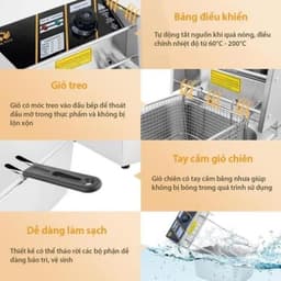 BẾP CHIÊN NHÚNG 6L SUNNY - Dày Dạn, Đa Năng, Bền Bỉ, Chiên Ngon Mọi Món, Giá Cực Hợp Lý! 7