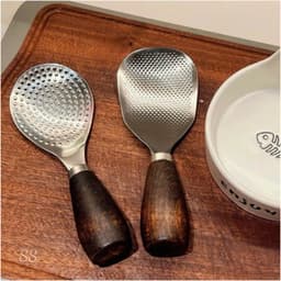 Thìa Xới Cơm Inox 304 Với Chống Dính, Muôi Xới Cơm Có Tay Cầm Gỗ Tiện Dụng - azstore1992 4