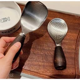 Thìa Xới Cơm Inox 304 Với Chống Dính, Muôi Xới Cơm Có Tay Cầm Gỗ Tiện Dụng - azstore1992 7