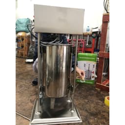 Máy đùn xúc xích,lạp xưởng chạy điện, máy Nhồi lòng dồi loại 15L Chất liệu inox không rỉ, nhiều cỡ ống đùn 1