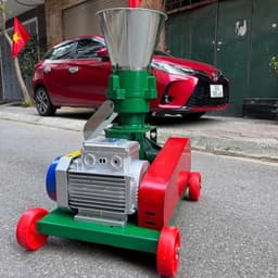 MÁY ÉP CÁM VIÊN S180 Chạy Dây Curoa, Làm Thức Ăn Cho GÀ ,LỢN, CHIM Năng Suât Cao, BH 1năm. 1