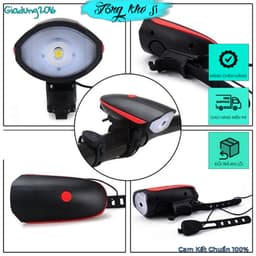 Đèn Xe Đạp Siêu Sáng 3 Chế Độ kèm Còi To Chân Sạc USB Tiện Lợi (lắp được cả xe điện) - giadung2016 2