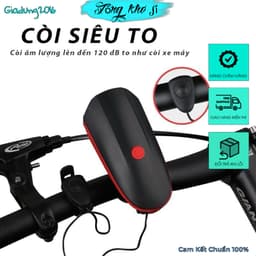 Đèn Xe Đạp Siêu Sáng 3 Chế Độ kèm Còi To Chân Sạc USB Tiện Lợi (lắp được cả xe điện) - giadung2016 4