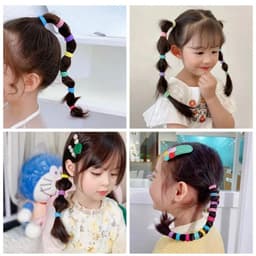 Túi 500 dây thun nhỏ cột tóc/chun buộc tóc đủ màu cho bé siêu co dãn đàn hồi không gây đứt tóc 👍freeship🐯 4