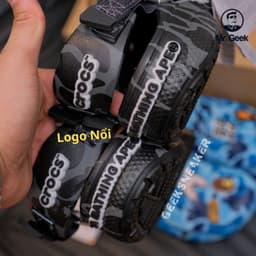 [GeekSneaker4] Giày Clog x Bape x Crocs Classic Clog ABC Camo - Full Túi Zip 6