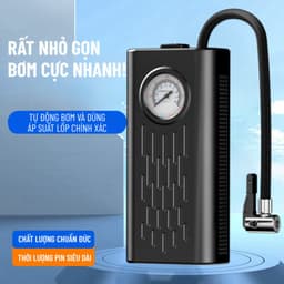 Máy bơm lốp ô tô cầm tay sạc USB ngắt tự động, thiết kế nhỏ gọn công suất lớn - Bơm Lốp Otô Tích Điện 2