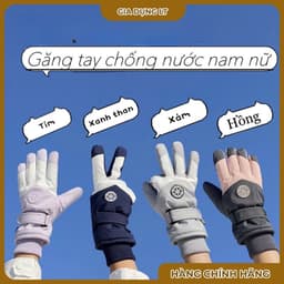 Găng Tay Lót Lông Chống Nước Nam Nữ | Găng Tay Mùa Đông Thời Trang Ấm Áp Có Cảm Ứng Điện Thoại ❤️ ⭐FREESHIP❤️ ⭐ 5