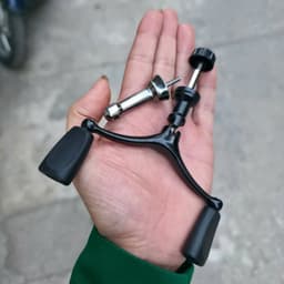 Tay quay máy câu cá tay quay đôi + chống đổ y hình ojkkss 1