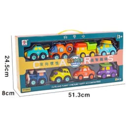 Bộ Đồ Chơi Set 8 Xe Ô Tô Police Chạy Đà ToysLit Kiểu Dáng Hoạt Hình Cho Bé Vui Chơi Giải Trí 8