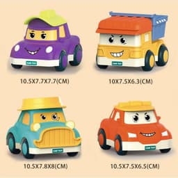 Bộ Đồ Chơi Set 8 Xe Ô Tô Police Chạy Đà ToysLit Kiểu Dáng Hoạt Hình Cho Bé Vui Chơi Giải Trí 7