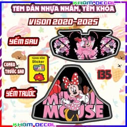 Bộ Nhãn Dán Yếm VISION 2020-2026: Trang Trí và Bảo Vệ, Chống Trầy Tuyệt Vời! 3