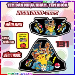 Bộ Nhãn Dán Yếm VISION 2020-2026: Trang Trí và Bảo Vệ, Chống Trầy Tuyệt Vời! 4