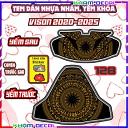 Bộ Nhãn Dán Yếm VISION 2020-2026: Trang Trí và Bảo Vệ, Chống Trầy Tuyệt Vời! 5