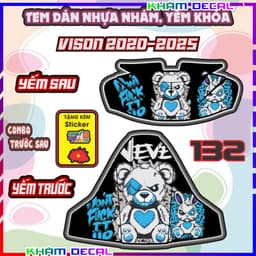 Bộ Nhãn Dán Yếm VISION 2020-2026: Trang Trí và Bảo Vệ, Chống Trầy Tuyệt Vời! 7