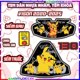 Bộ Nhãn Dán Yếm VISION 2020-2026: Trang Trí và Bảo Vệ, Chống Trầy Tuyệt Vời! 8