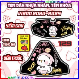Bộ Nhãn Dán Yếm VISION 2020-2026: Trang Trí và Bảo Vệ, Chống Trầy Tuyệt Vời! 1