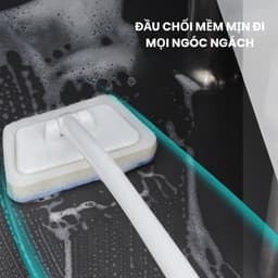 Bàn Chải Đa Năng Bi Home: Chà Bồn Tắm, Gạch, Sàn, Gương, Tay Cầm Dài Kèm Mút Xốp (si le) 4