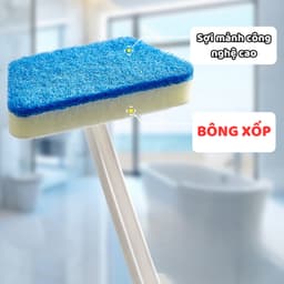 Bàn Chải Đa Năng Bi Home: Chà Bồn Tắm, Gạch, Sàn, Gương, Tay Cầm Dài Kèm Mút Xốp (si le) 9