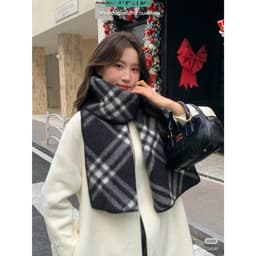 Khăn choàng/ khăn quàng cổ kẻ dạcaro kẻ Phong Cách Hàn Quốc 5
