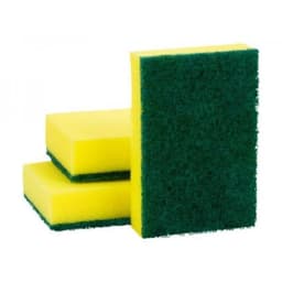 Combo 10 Miếng cọ rửa chén bát xanh vàng tiện dụng - Miếng bọt biển cọ rửa xoong nồi 13x8x2,5 cm 4