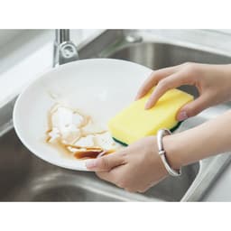 Combo 10 Miếng cọ rửa chén bát xanh vàng tiện dụng - Miếng bọt biển cọ rửa xoong nồi 13x8x2,5 cm 2
