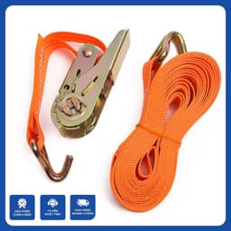 Dây chằng hàng, dây ràng xe máy tăng đơ bản 2.5cm dài 2 Mét tải trọng 800kg -1000kg móc thép đôi chữ J siêu bền bỉ 1