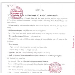 [Nội tiết tố chronolong] Thực phẩm bảo vệ sức khỏe Chronolong – 30 viên 6