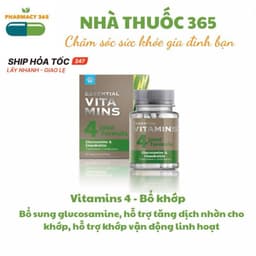 [Hỗ trợ khớp] Thực phẩm bảo vệ sức khỏe Essential Vitamins 4 Glucosamine & Chondroitin TD88 4