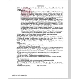 Siêu Vitamin Siberi - Thực phẩm bảo vệ sức khỏe Siberian Super Natural Nutrition. Natural Vitamins 7