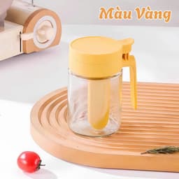 Lọ Đựng Gia Vị Boro – Hũ Đựng Muối Đường Thủy Tinh Có Tay Cầm Có Thìa Để Ngăn Riêng Chống Ẩm. 9