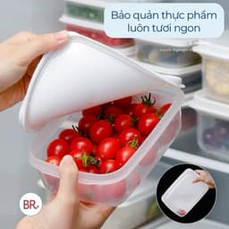 (Giá sỉ) XẢ KHO - Combo 12 bộ hộp thực phẩm chữ nhật Hokori (MS:6533), Hộp Đựng thực phẩm an toàn cho sức khỏe AMIZIN 5