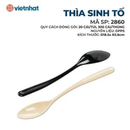 (Xuất VAT) COMBO 10 Muỗng súp phíp (2856) Thìa ăn phở nhựa Việt Nhật cao cấp, cho nhà hàng, khách sạn, Thìa ăn cơm,cháo 7