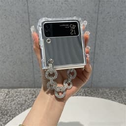 [CÓ SẴN] Ốp Z Flip 8 - Flip 7 - Flip 6 - Flip5 5G tráng gương chống sốc kèm dây đính đá lấp lánh sang trọng 5