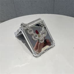 [CÓ SẴN] Ốp Z Flip 8 - Flip 7 - Flip 6 - Flip5 5G tráng gương chống sốc kèm dây đính đá lấp lánh sang trọng 6