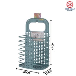 Giỏ Đựng Đồ Gấp Gọn Thông Minh, Giỏ Treo Tường Đựng Quần Áo Việt Nhật 3379 - Việt Nhật Plastic HN 2