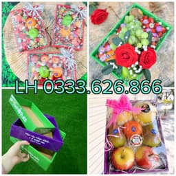 (Combo)Túi Giấy Đựng Hoa Quả - Túi Khay Giấy Đựng Trái Cây Nhập Khẩu Nhiều Size 9