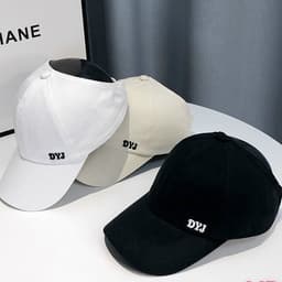M09 Mũ/Nón Lưỡi Trai Cotton Hở Chóp Thời Trang Hàn Quốc Dành Cho Nữ thêu chữ DYJ 7