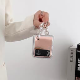 [CÓ SẴN] 3 màu -  Ốp Z Flip 8 - Flip 7 - Flip 6 - Flip5 5G tráng gương kèm dây đính đá siêu lấp lánh sang trọng 6