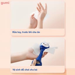 [Gói 100 Tờ]Khăn ướt Gumi không mùi, ngăn ngừa hăm cho bé gói 5