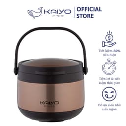 Nồi ủ chân không Kaiyo Nhật Bản Nồi nấu chậm Dung Tích 3L 4.5 lít bảo hành 12 tháng 1