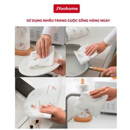 Cuộn Khăn Giấy Lau Bếp Đa Năng JYoohome Có Thể Tái Sử Dụng Nhiều Lần, Khăn Giấy Chuyên Dụng Nhà Bếp 3