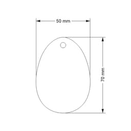 Set Tấm Gỗ Hình Quả Trứng Phục Sinh Dùng Để Trang Trí, Sáng Tạo DIY, Có Thể Tô Vẽ Theo Ý Muốn 1