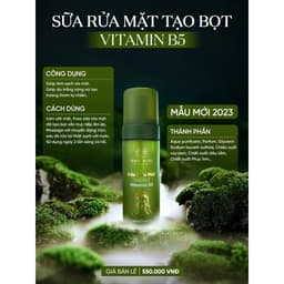 Sữa Rửa Mặt Bọt M1B5 Duyên Thị 180ML - CHO DA DẦU NHỜN, DỊU NHẸ, SẠCH SÂU - Cải tiến từ SRM Tạo Bọt Vitamin B5 8