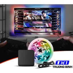 AMBILIGHT VỚI APP TUYA ĐIỀU KHIỂN LED FULL MÀU ARGB NEOPIXEL WS2812B 60LED/MÉT 5V HẮT VIỀN PC 1