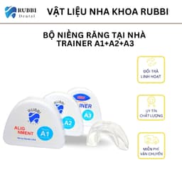 Niềng răng trong suốt niềng răng tại nhà chính hãng TRAINER - Bộ chỉnh nha dành cho người lớn và trẻ em A1 + A2 + A3 1