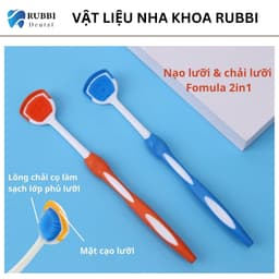 Dụng cụ cạo lưỡi (nạo lưỡi) dạng bàn chải Silicon vệ sinh miệng cao cấp 5