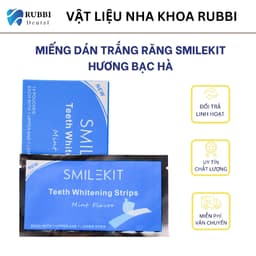 Miếng dán trắng răng SMILEKIT hương bạc hà bật tông cực nhanh 1